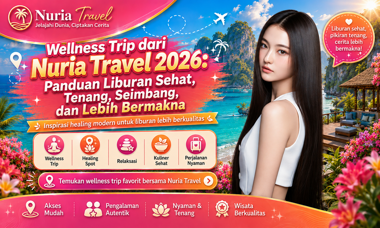 Wellness Trip dari Nuria Travel 2026: Panduan Liburan Sehat, Tenang, Seimbang, dan Lebih Bermakna