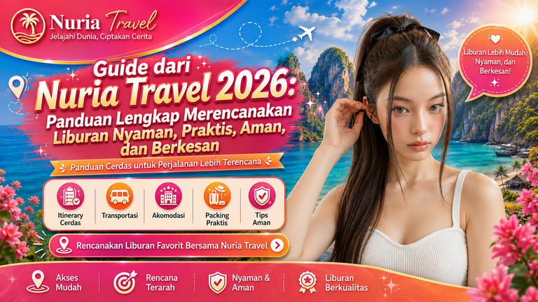 Guide dari Nuria Travel 2026: Panduan Lengkap Merencanakan Liburan Nyaman, Praktis, Aman, dan Berkesan