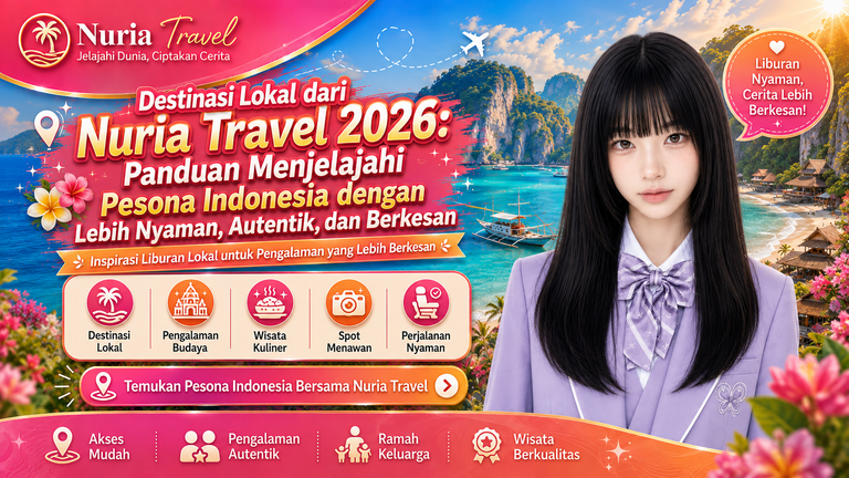 Destinasi Lokal dari Nuria Travel 2026: Panduan Menjelajahi Pesona Indonesia dengan Lebih Nyaman, Autentik, dan Berkesan