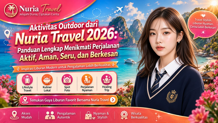 Aktivitas Outdoor dari Nuria Travel 2026: Panduan Lengkap Menikmati Perjalanan Aktif, Aman, Seru, dan Berkesan